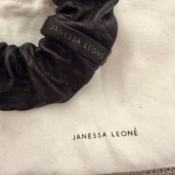 Janessa Leone Leather Scrunchie - Picture 2 of 2